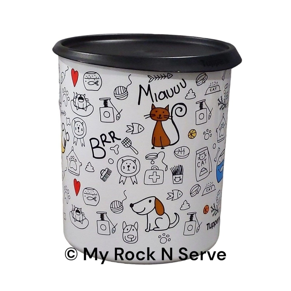 Tupperware Pet Lover Canister One Touch 17 Cup New